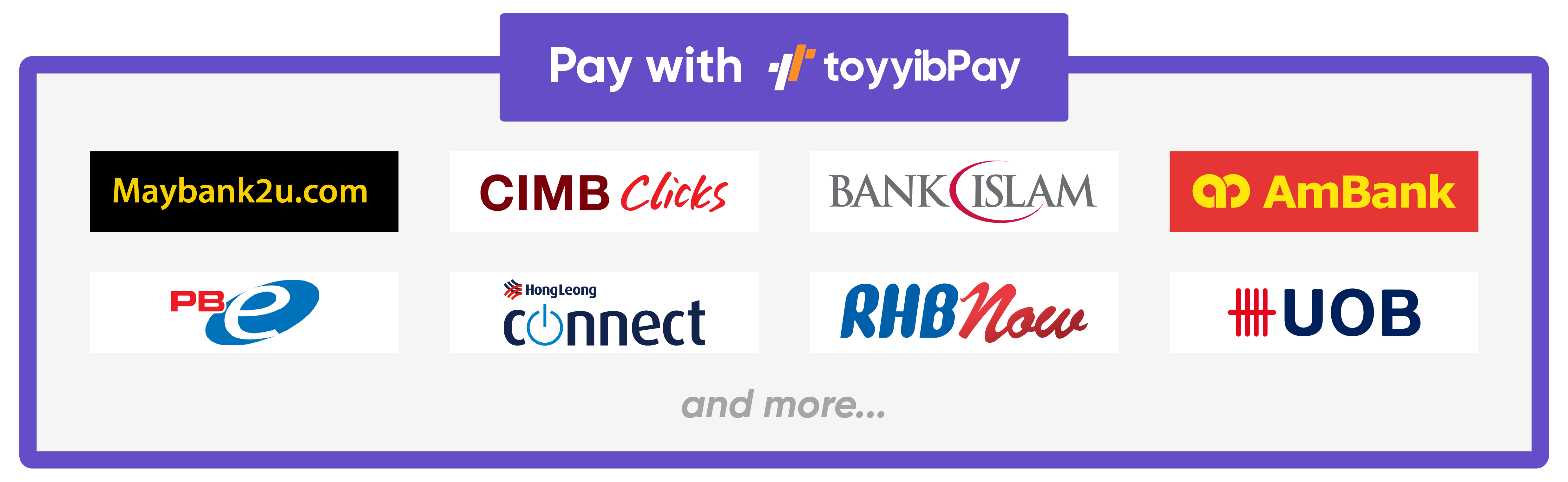 Bayar Secara Online Banking & Credit/Debit Card